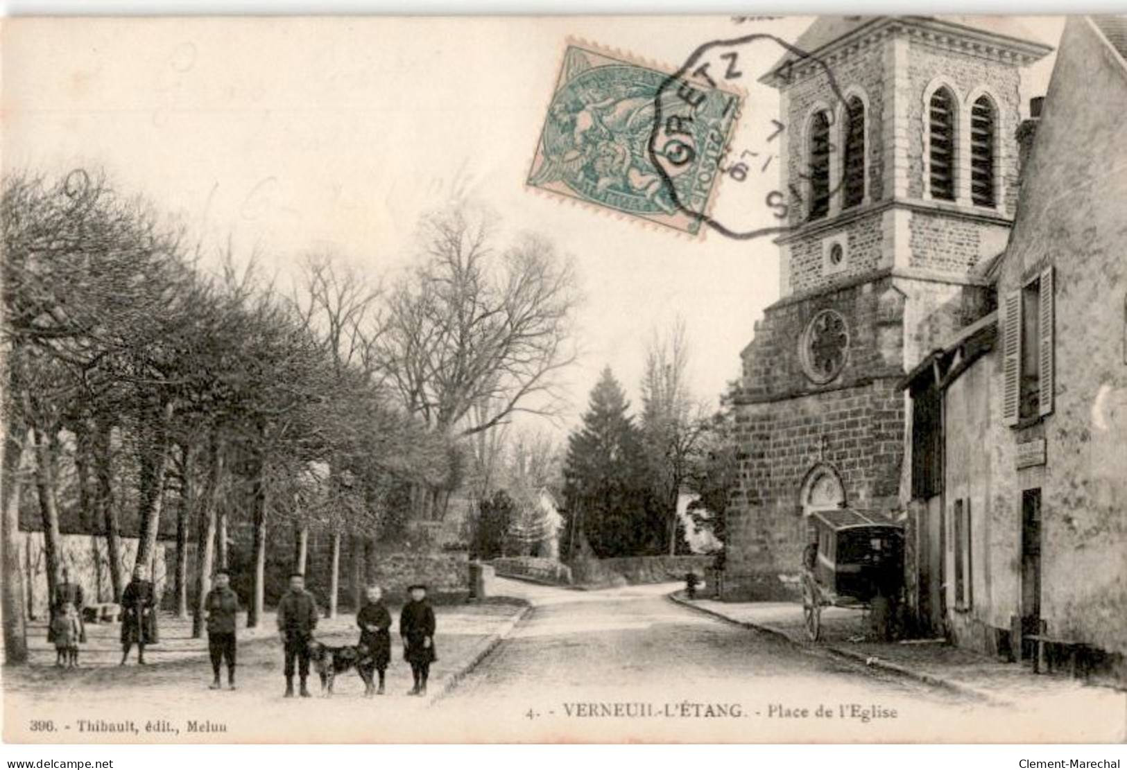 VERNEUIL-L'ETANG: Place De L'église - Très Bon état - Sonstige & Ohne Zuordnung