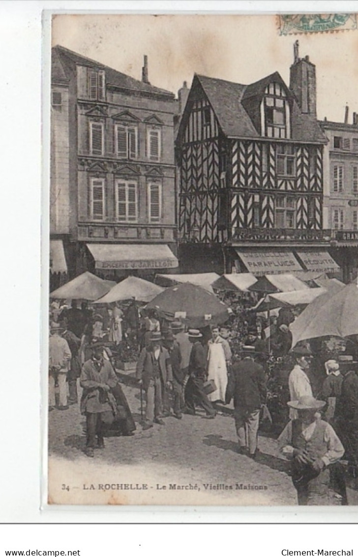 LA ROCHELLE - Le Marché, Vieilles Maisons - Très Bon état - La Rochelle