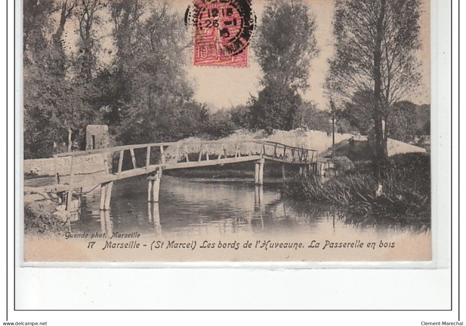 MARSEILLE - SAINT MARCEL - Les Bords De L'Huveaune - La Passerelle En Bois - Très Bon état - Saint Marcel, La Barasse, Saintt Menet