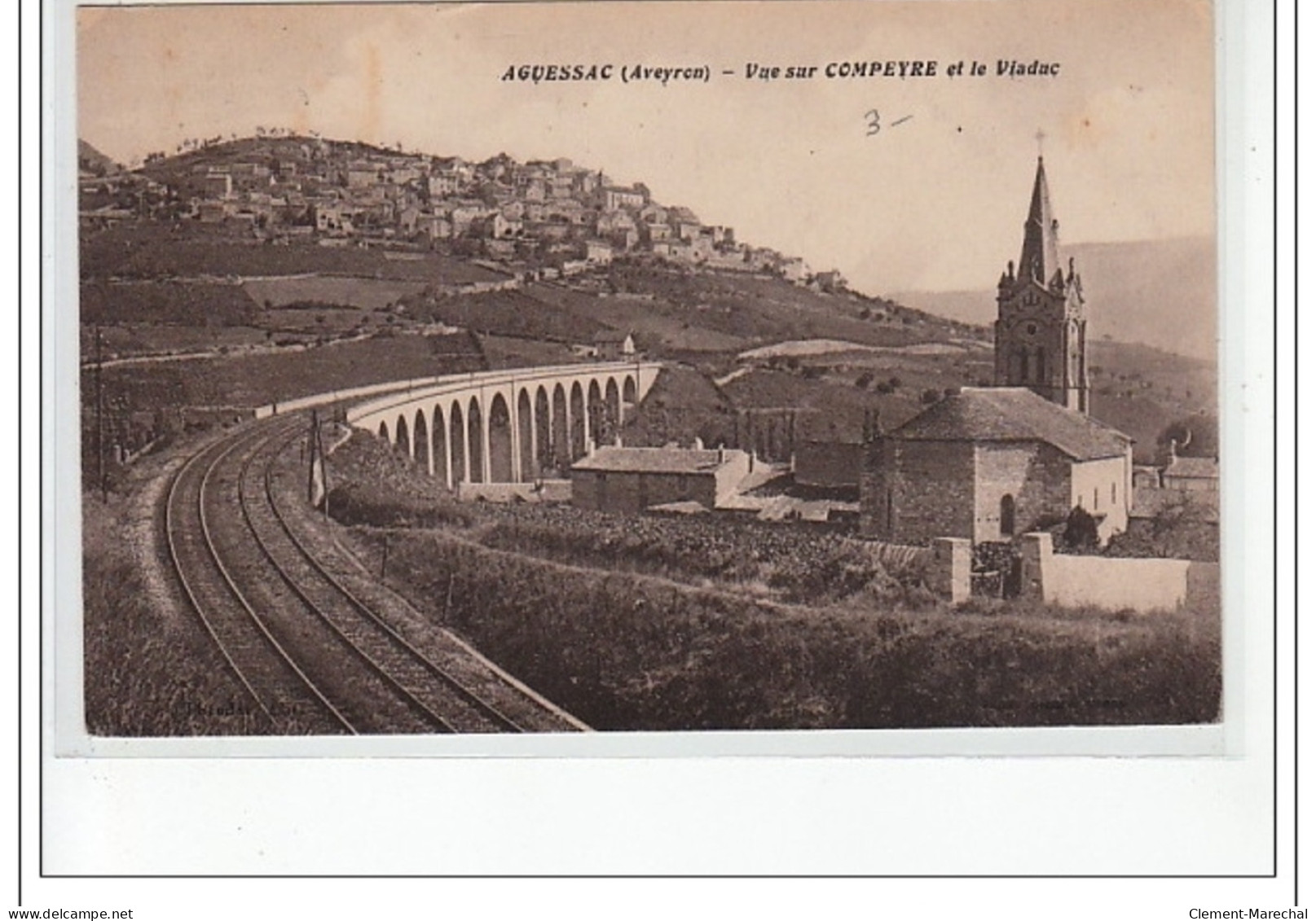 AGUESSAC - Vue Sur COMPEYRE Et Le Viaduc - Très Bon état - Otros & Sin Clasificación