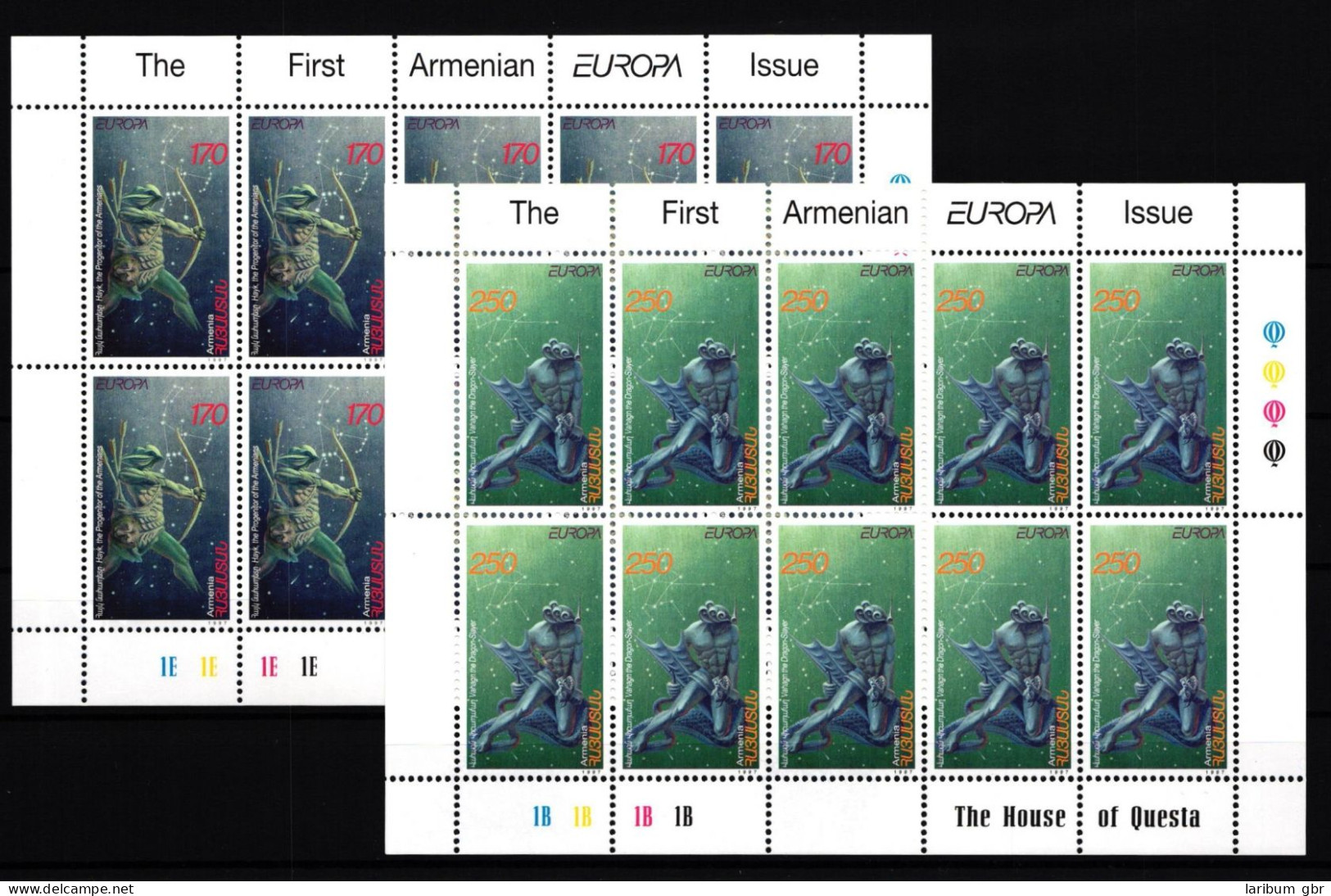 Armenien 317 Und 318 Postfrisch Kleinbogensatz / CEPT #GY198 - Armenië