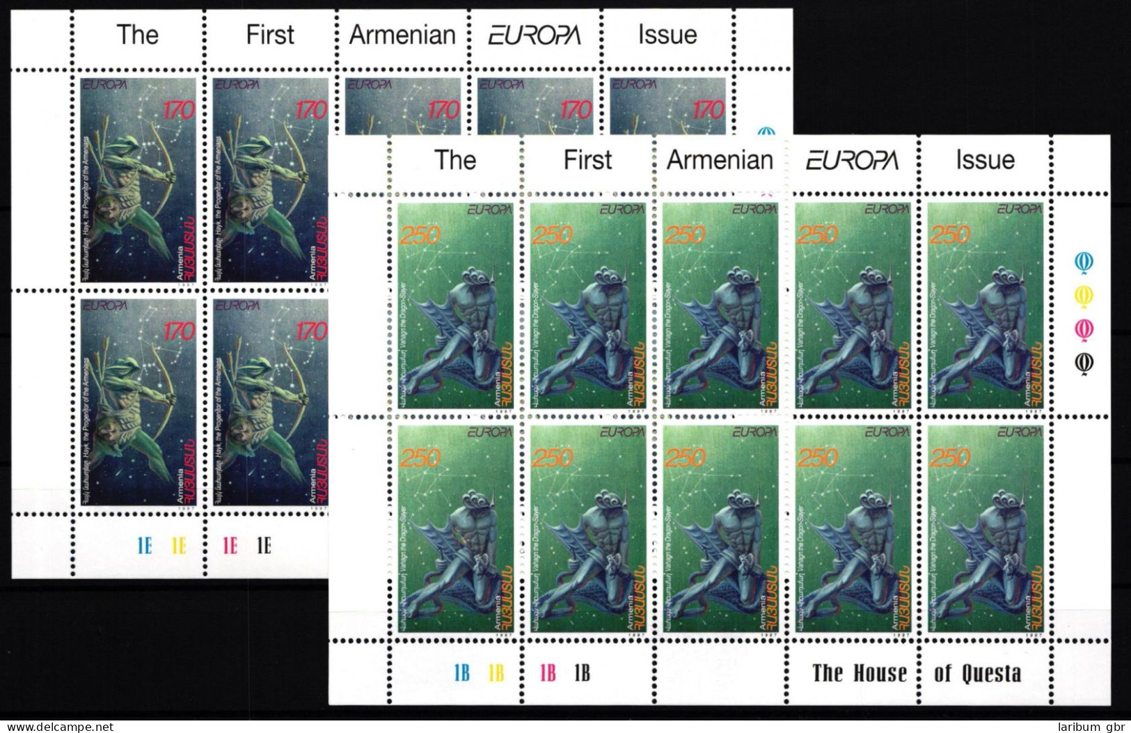 Armenien 317 Und 318 Postfrisch Kleinbogensatz / CEPT #GY198 - Armenien