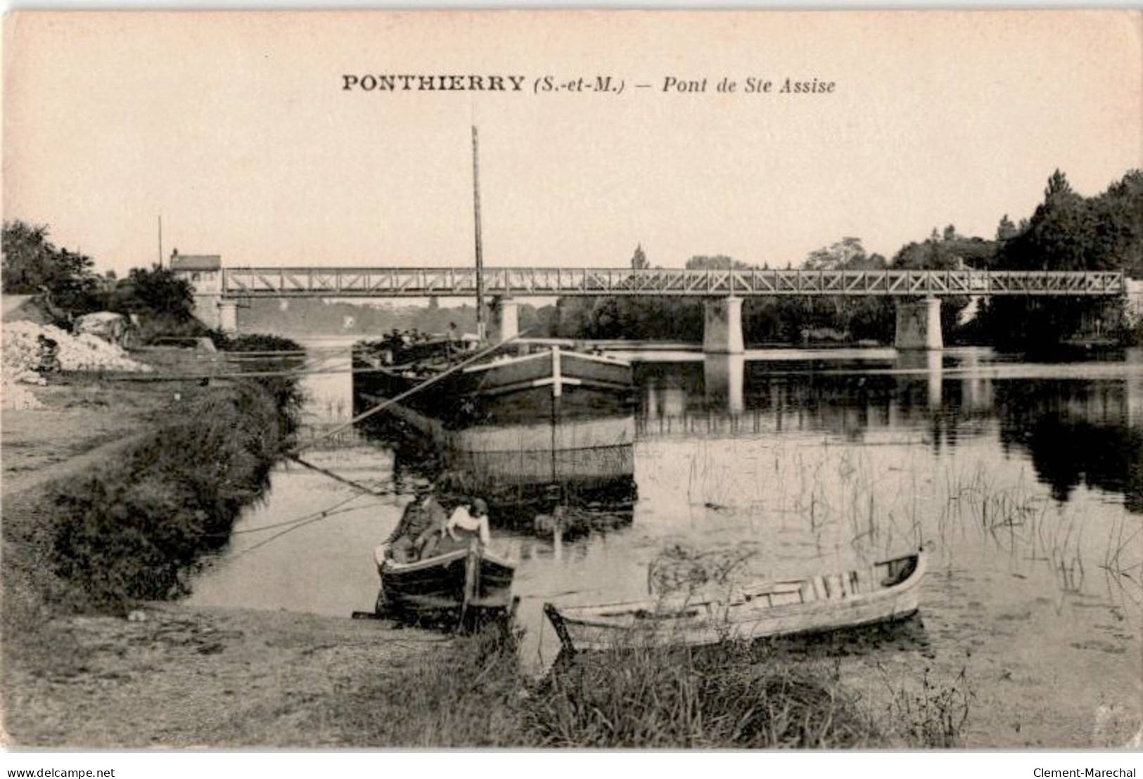 PONTHIERRY: Pont De Sainte-assise - Très Bon état - Sonstige & Ohne Zuordnung