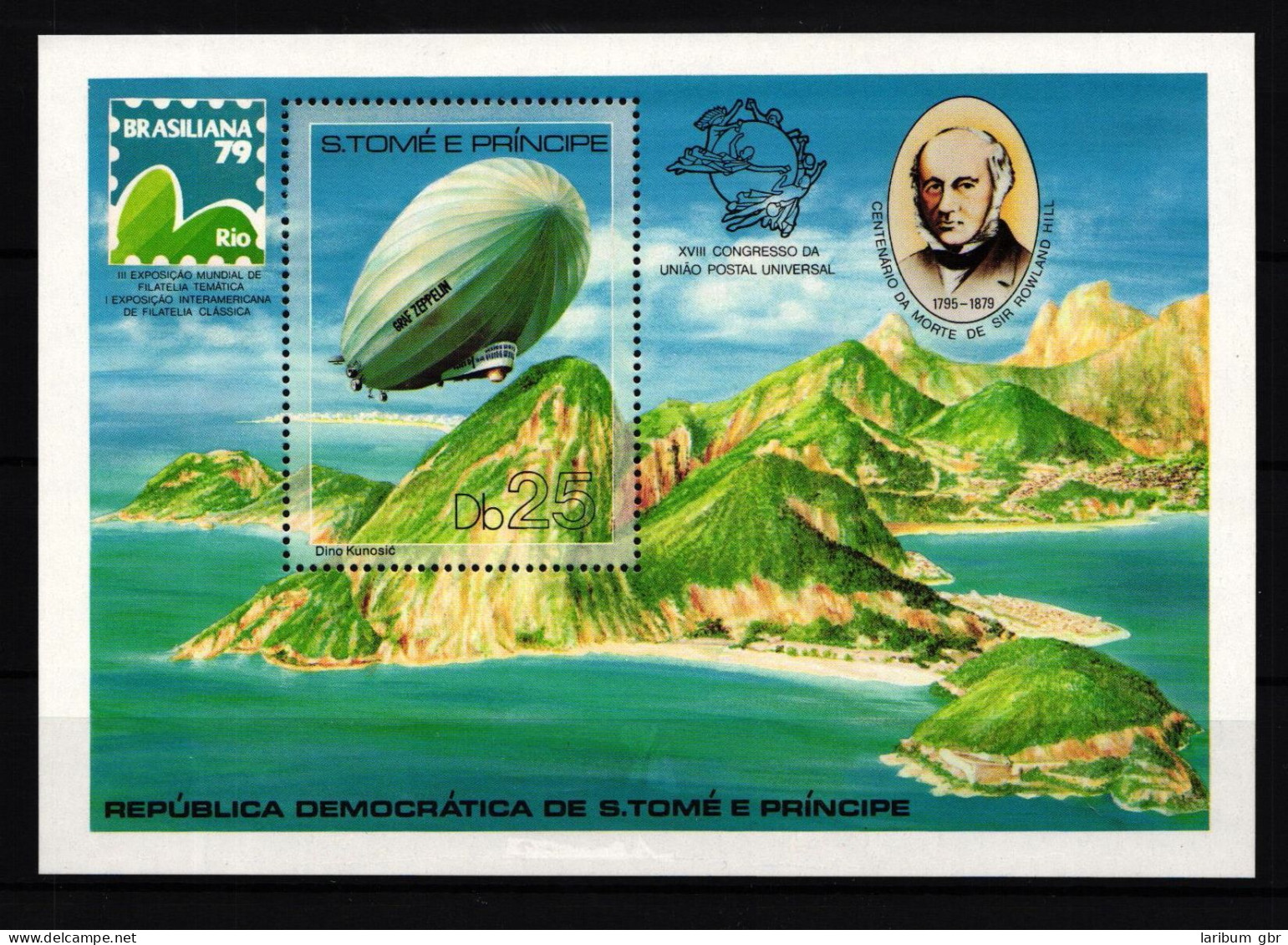 Sao Tome E Principe Block 36 Postfrisch Zeppelin #GY239 - Sao Tome And Principe