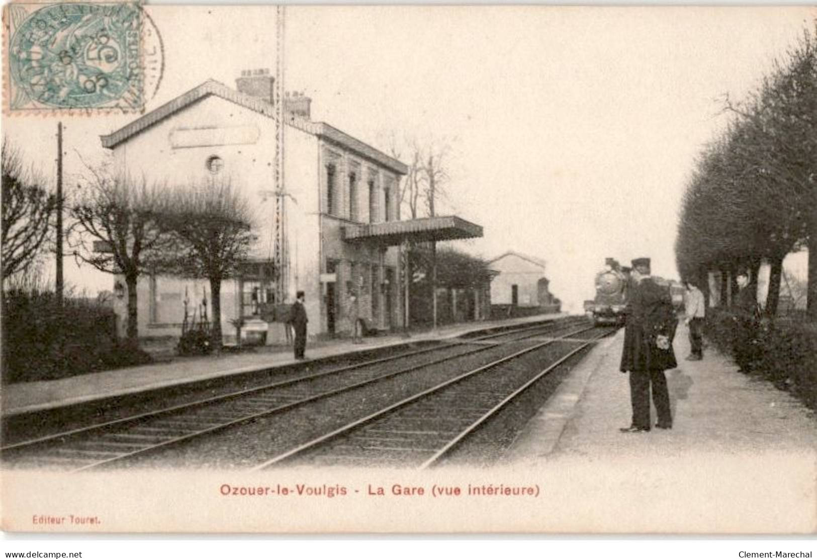 OZOUER-le-VOULGIS: La Gare (vue Intérieure) - Très Bon état - Other & Unclassified