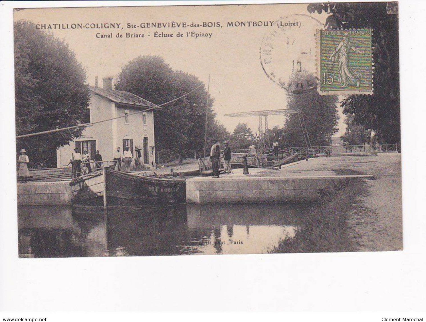 CHATILLON-COLIGNY - Sainte Geneviève Des Bois - Montbouy - Canal De Briare - Ecluse De L'Epinoy - Très Bon état - Chatillon Coligny