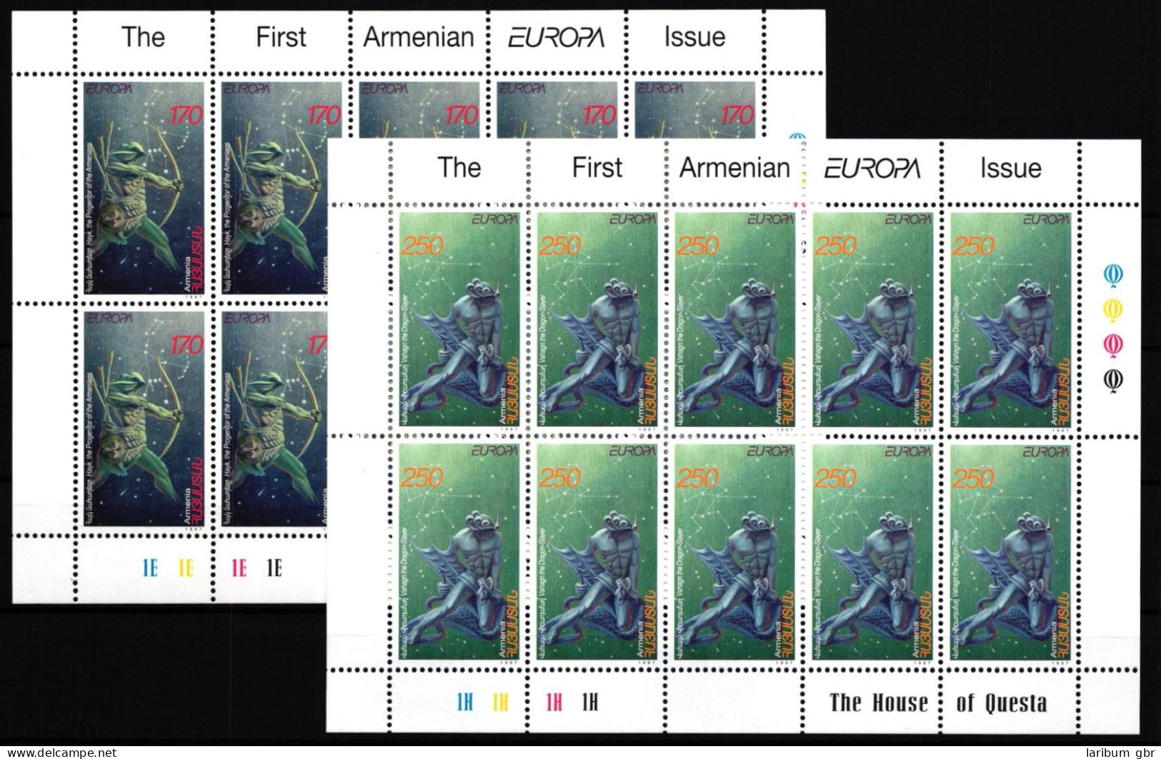 Armenien 317 Und 318 Postfrisch Kleinbogensatz / CEPT #GY197 - Armenië