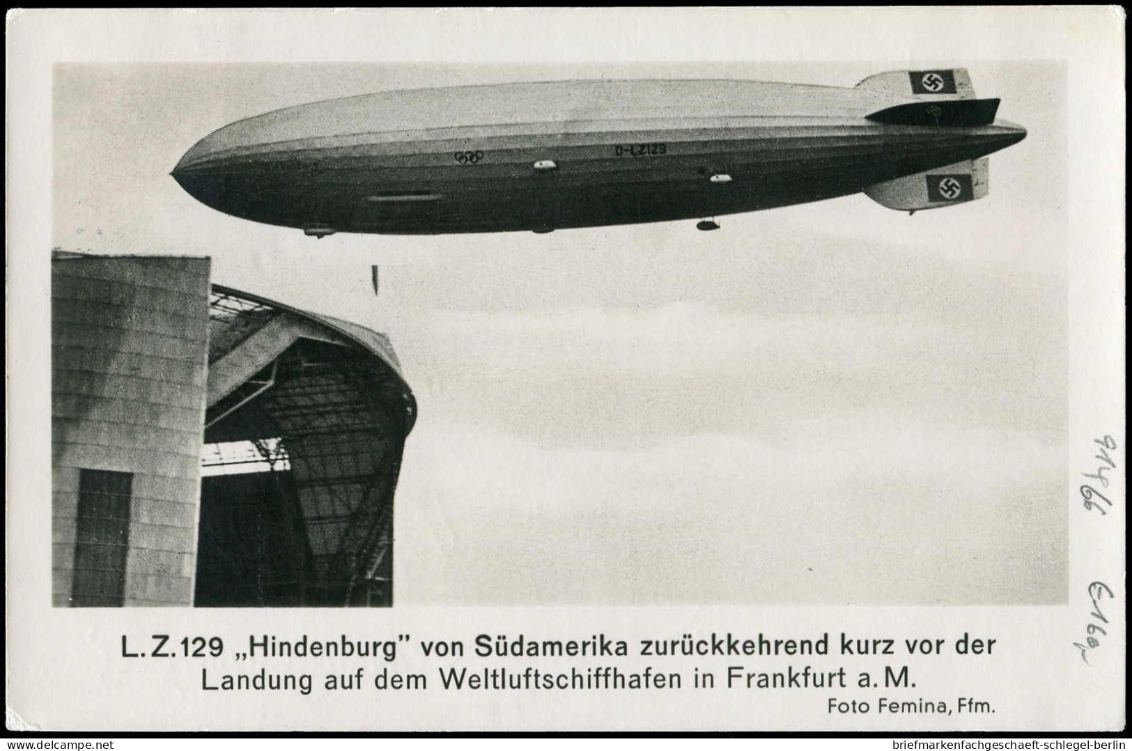 Zeppelin, Zeppelinpost LZ129, Deutschlandfahrten, 1936, Brief - Zeppeline