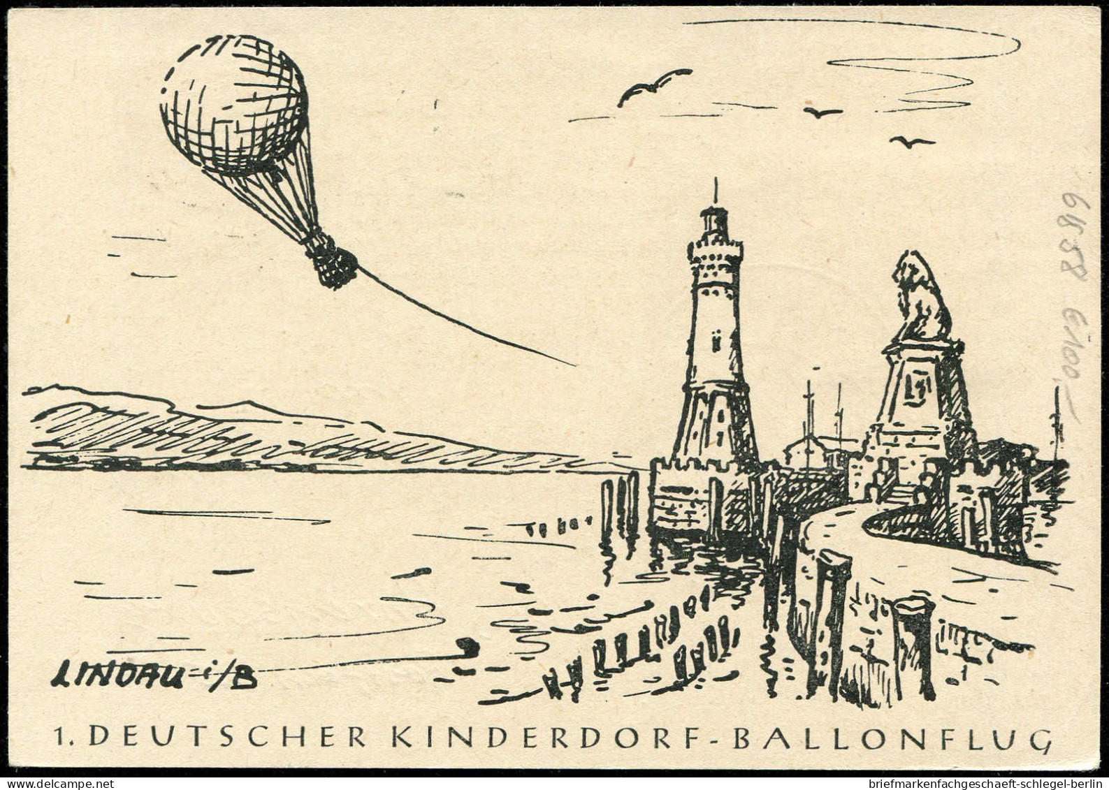 Luftfahrt, Ballon, Ballonpost, 1952, Brief - Unclassified