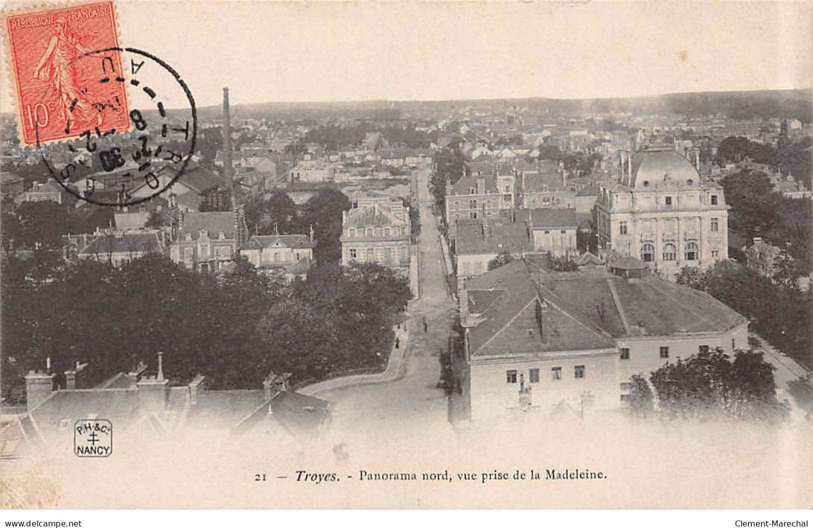 TROYES - Panorama Nord , Vue Prise De La Madeleine - Très Bon état - Troyes