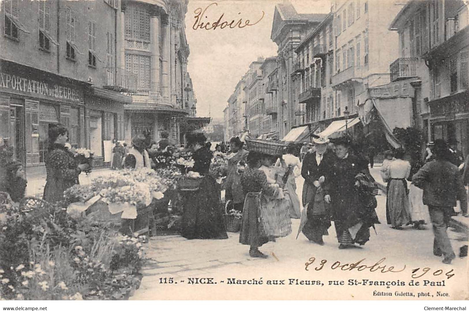 NICE - Marché Aux Fleurs - Rue Saint François De Paul - Très Bon état - Märkte