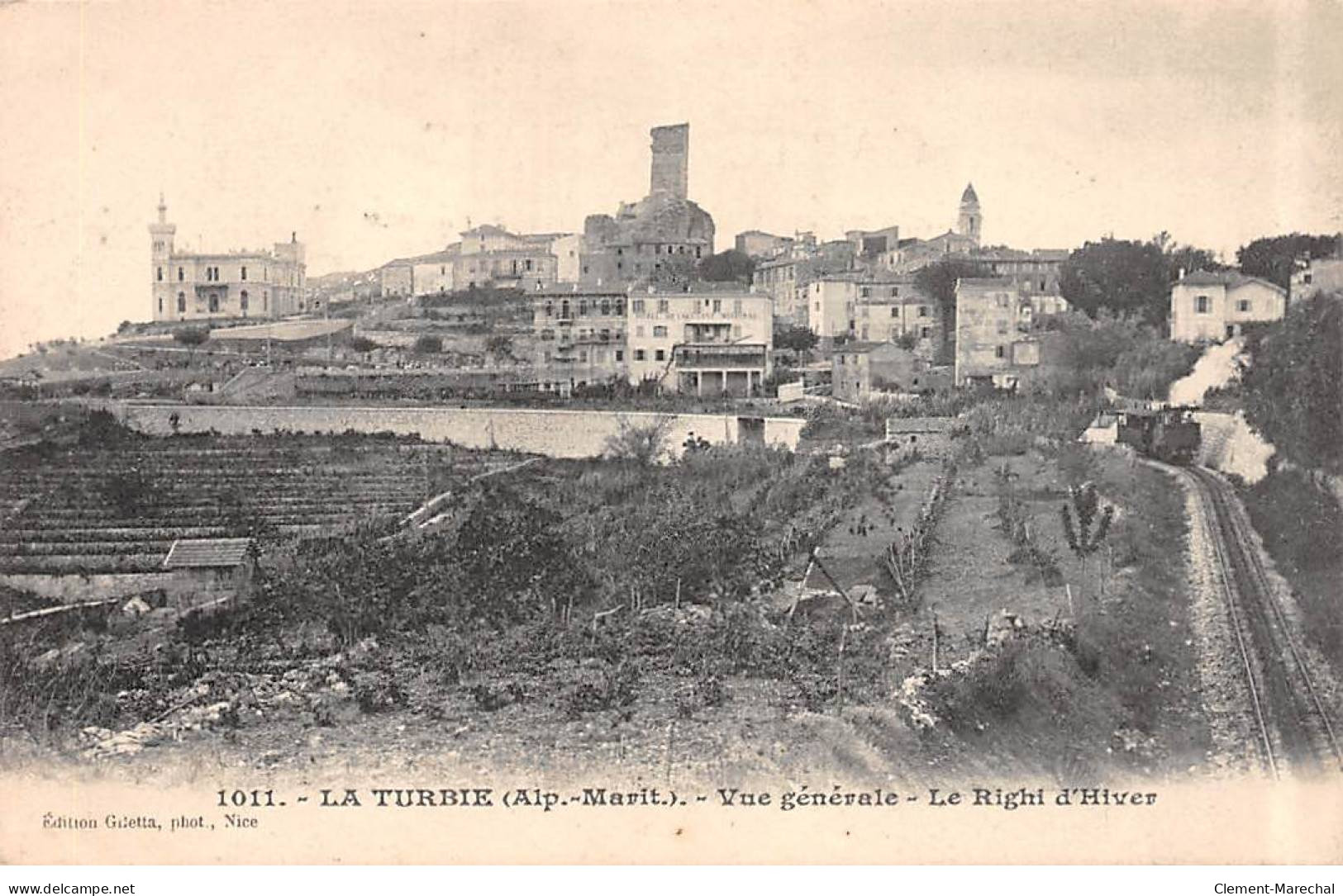 LA TURBIE - Vue Générale - Le Righi D'Hiver - Très Bon état - La Turbie