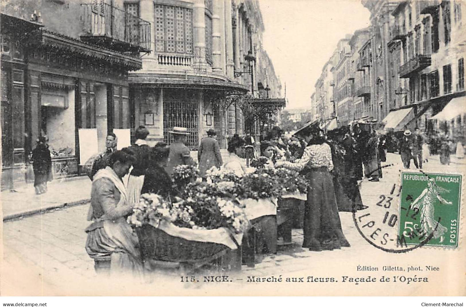 NICE - Marché Aux Fleurs - Façade De L'Opéra - Très Bon état - Mercadillos