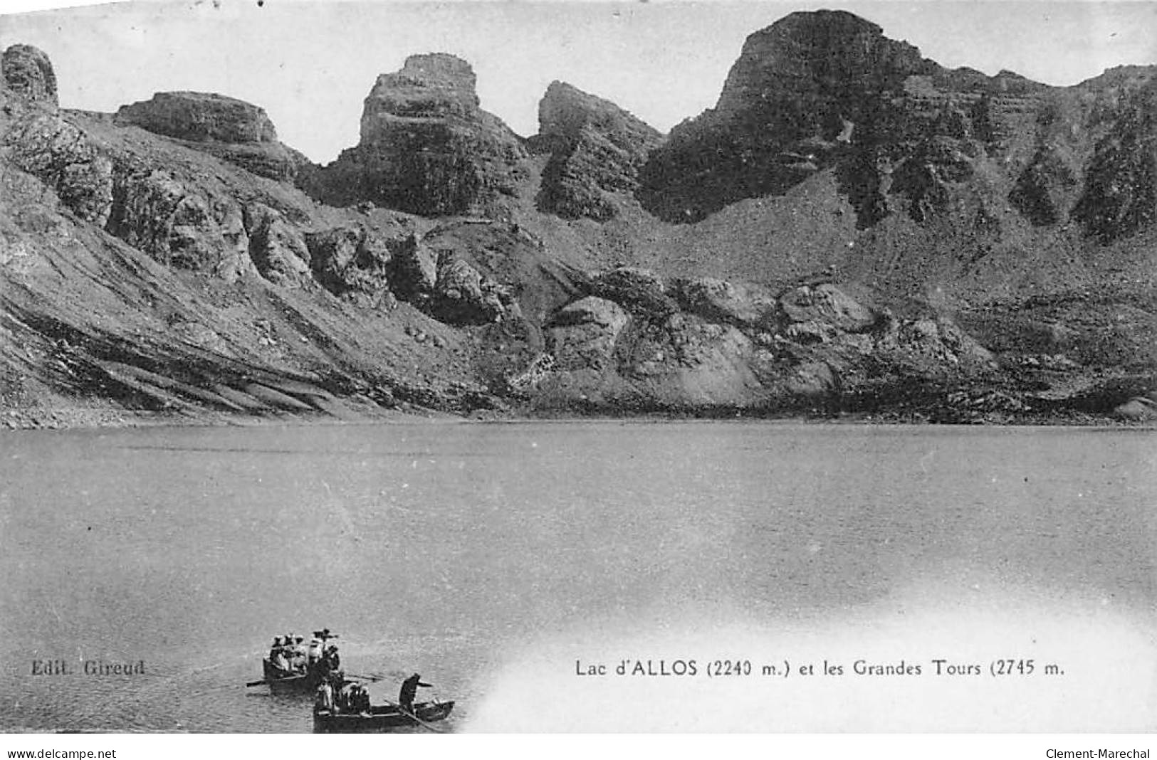 Lac D'ALLOS Et Les Grandes Tours - Très Bon état - Autres & Non Classés