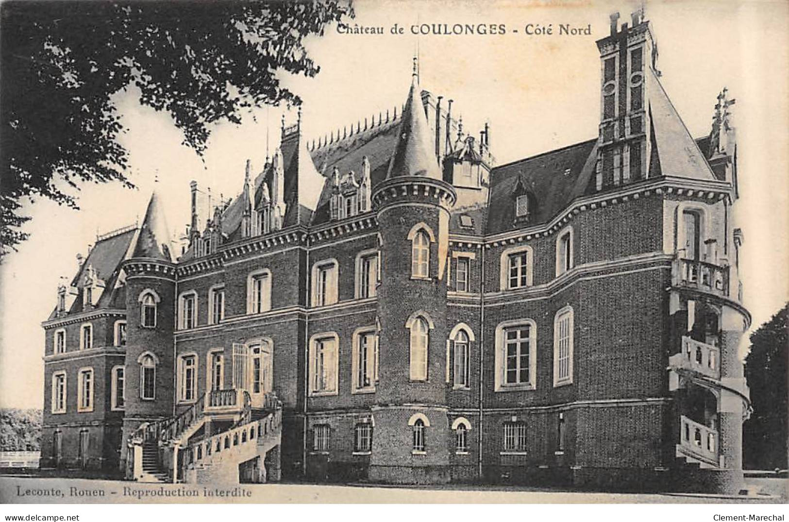 Château De COULONGES - Très Bon état - Andere & Zonder Classificatie