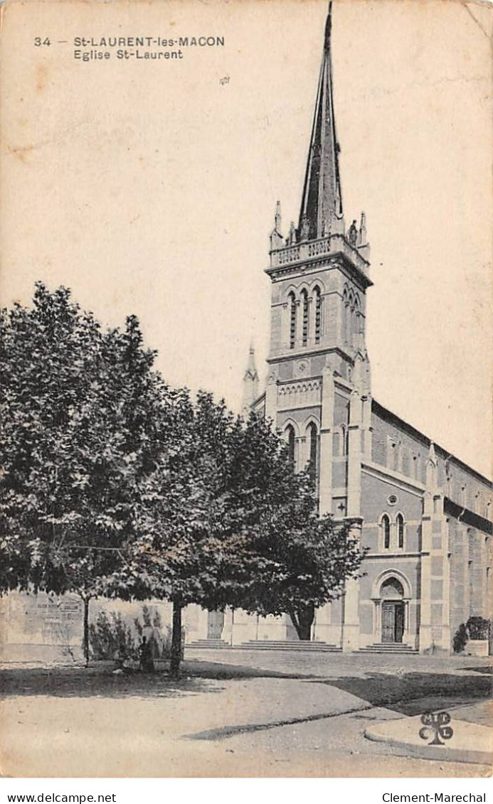 SAINT LAURENT LES MACON - Eglise Saint Laurent - état - Ohne Zuordnung