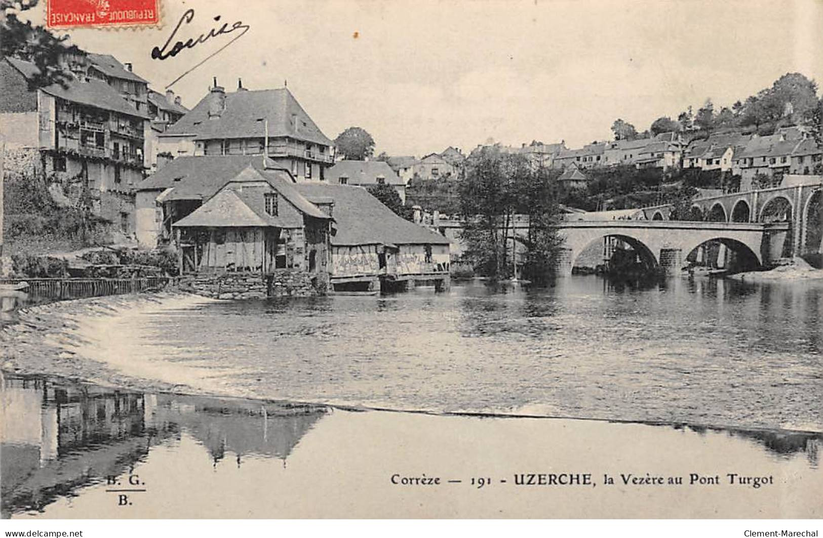 UZERCHE - La Vezère Au Pont Turgot - Très Bon état - Uzerche