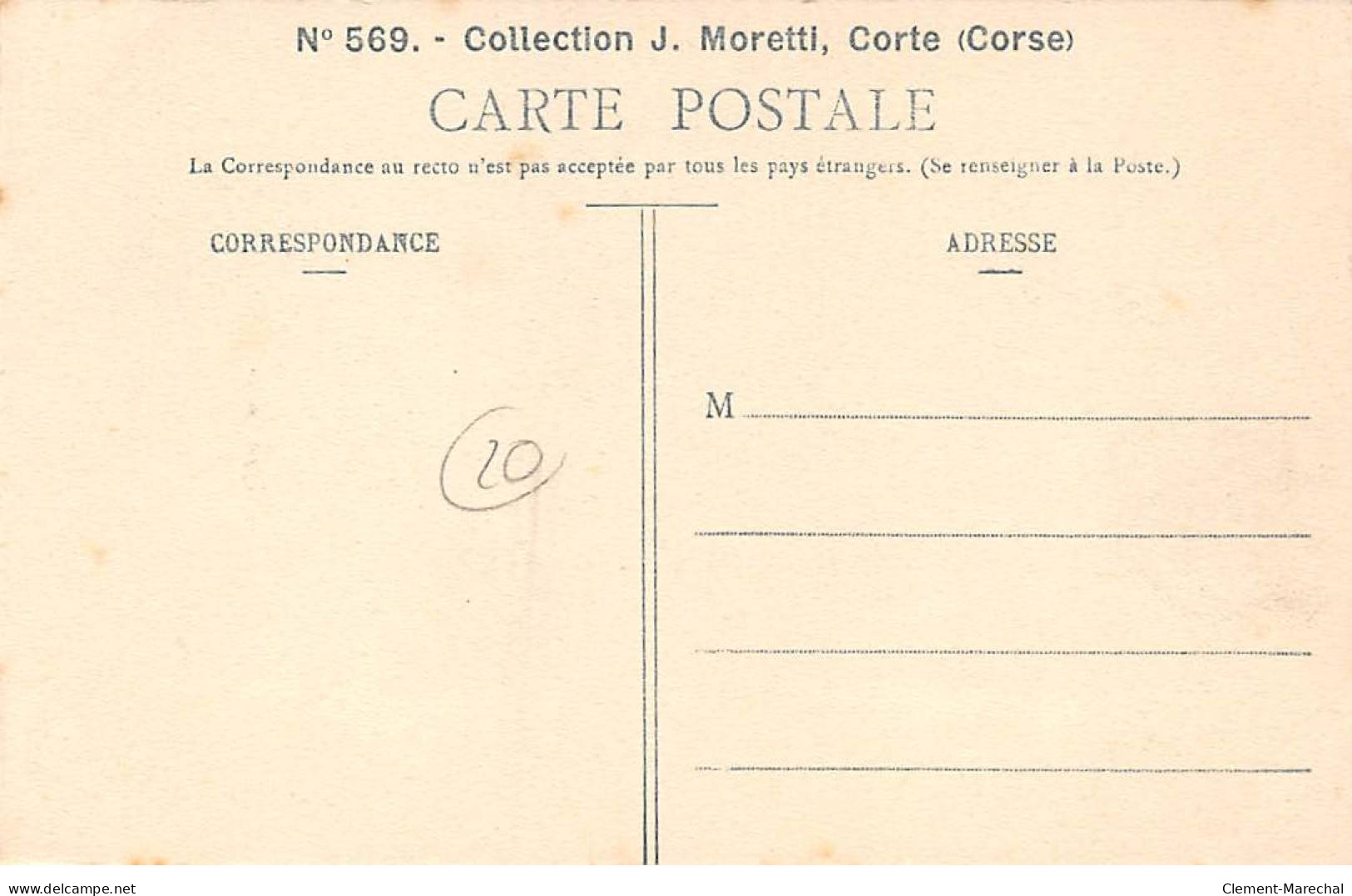 Types Corses - N°569 - Collection J. Moretti , Corte - Très Bon état - Sonstige & Ohne Zuordnung