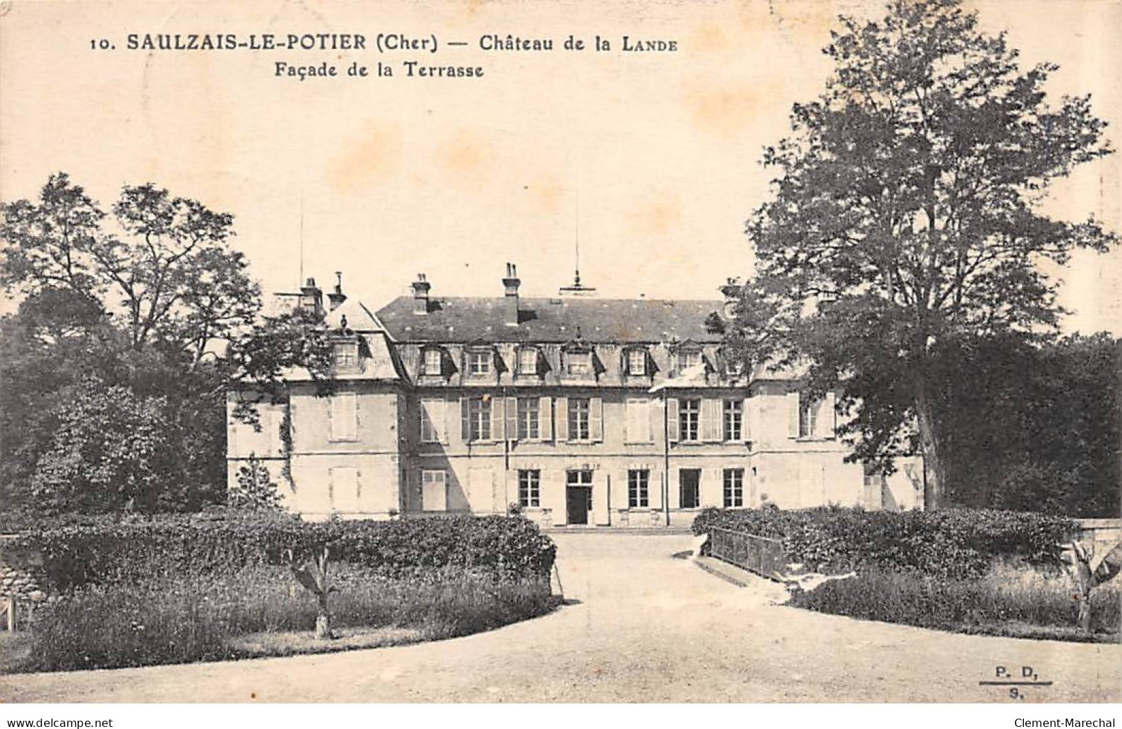 SAULZAIS LE POTIER - Château De La Lande - Façade De La Terrasse - Très Bon état - Other & Unclassified