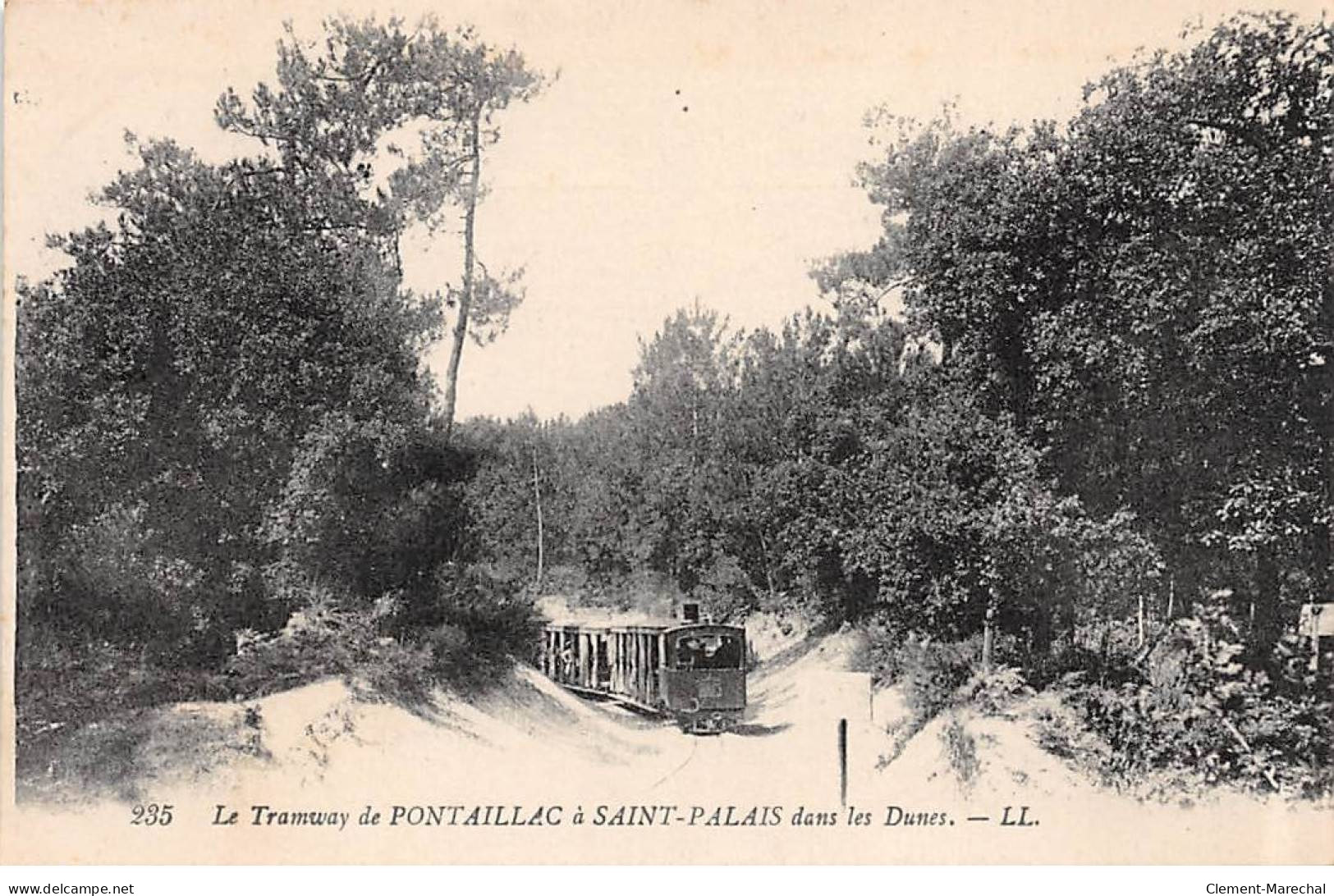 Le Tramway De PONTAILLAC à SAINT PALAIS Dans Les Dunes - Très Bon état - Other & Unclassified