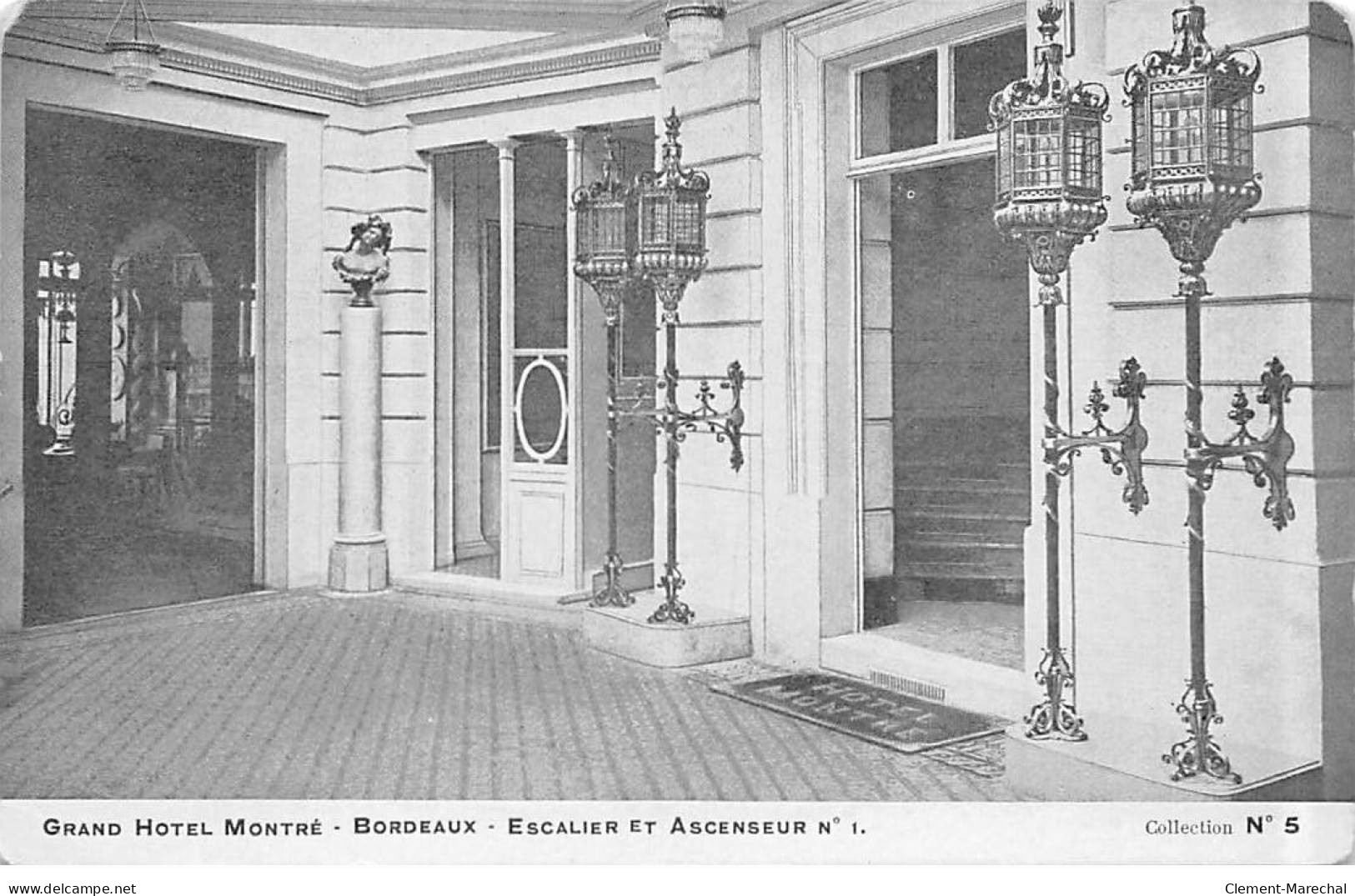 BORDEAUX - Grand Hotel Montré - Escalier Et Ascenseur - état - Bordeaux