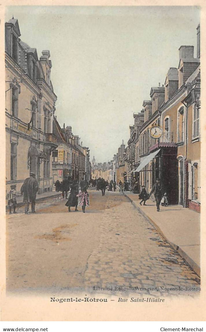 NOGENT LE ROTROU - Rue Saint Hilaire - Bon état - Nogent Le Rotrou