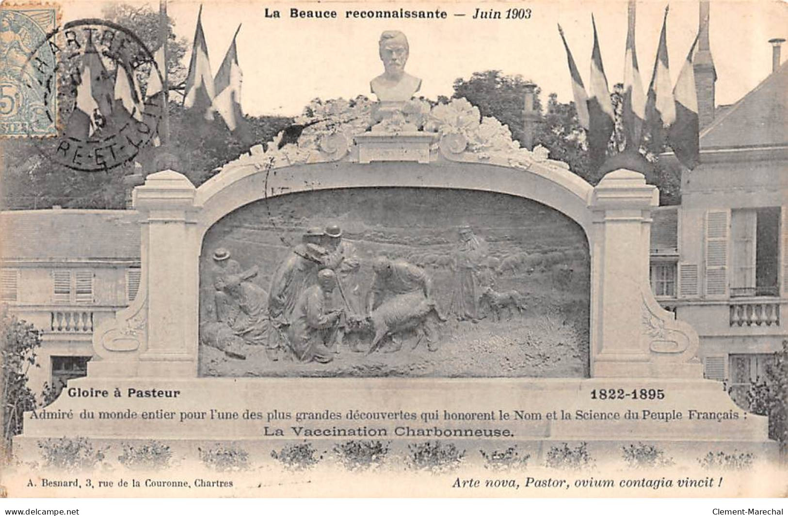 La Beauce Reconnaissante - Juin 1903 - Gloire à Pasteur - La Vaccination Charbonneuse - Très Bon état - Autres & Non Classés