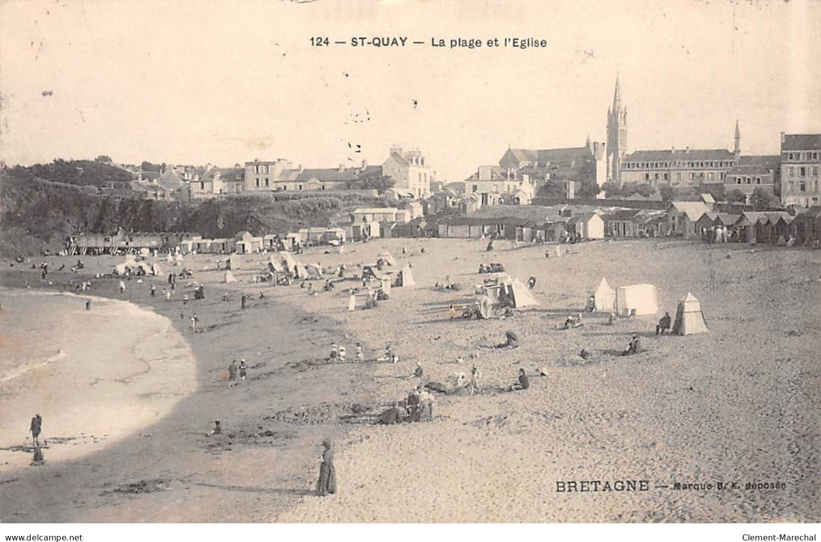 SAINT QUAY - La Plage Et L'Eglise - Très Bon état - Saint-Quay-Portrieux