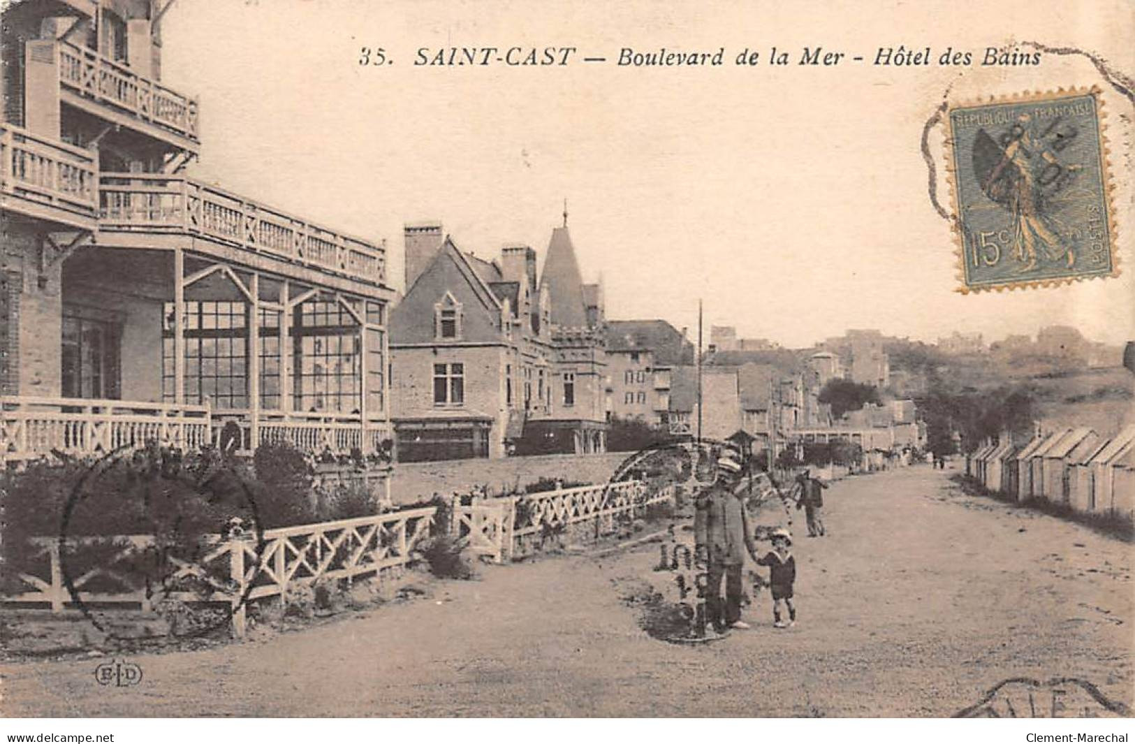 SAINT CAST - Boulevard De La Mer - Hôtel Des Bains - état - Saint-Cast-le-Guildo