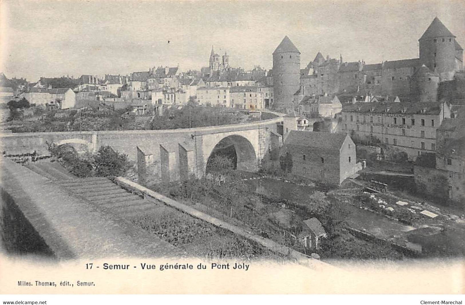 SEMUR - Vue Générale Du Pont Joly - Très Bon état - Semur