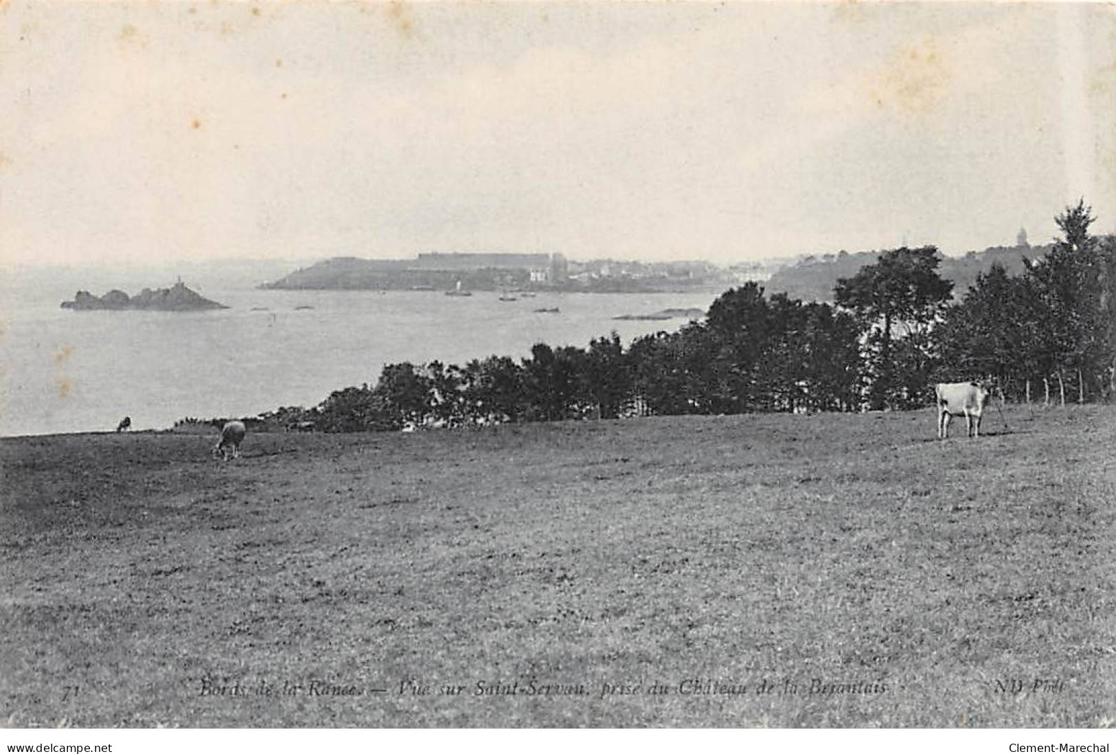 Bords De La Rance - Vue Sur SAINT SERVAN Prise Du Château De La Briantais - Très Bon état - Saint Servan