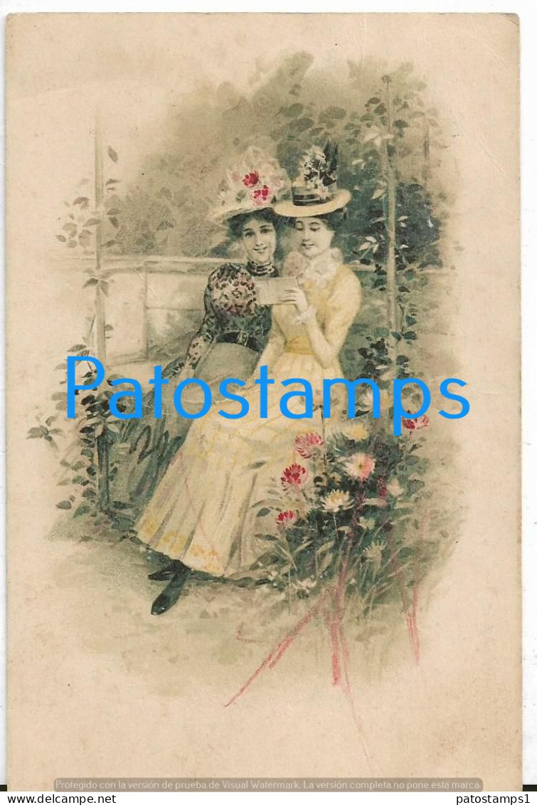 228601 ART ARTE WOMEN READING A LETTER CIRCULATED TO ARGENTINA POSTAL POSTCARD - Ohne Zuordnung