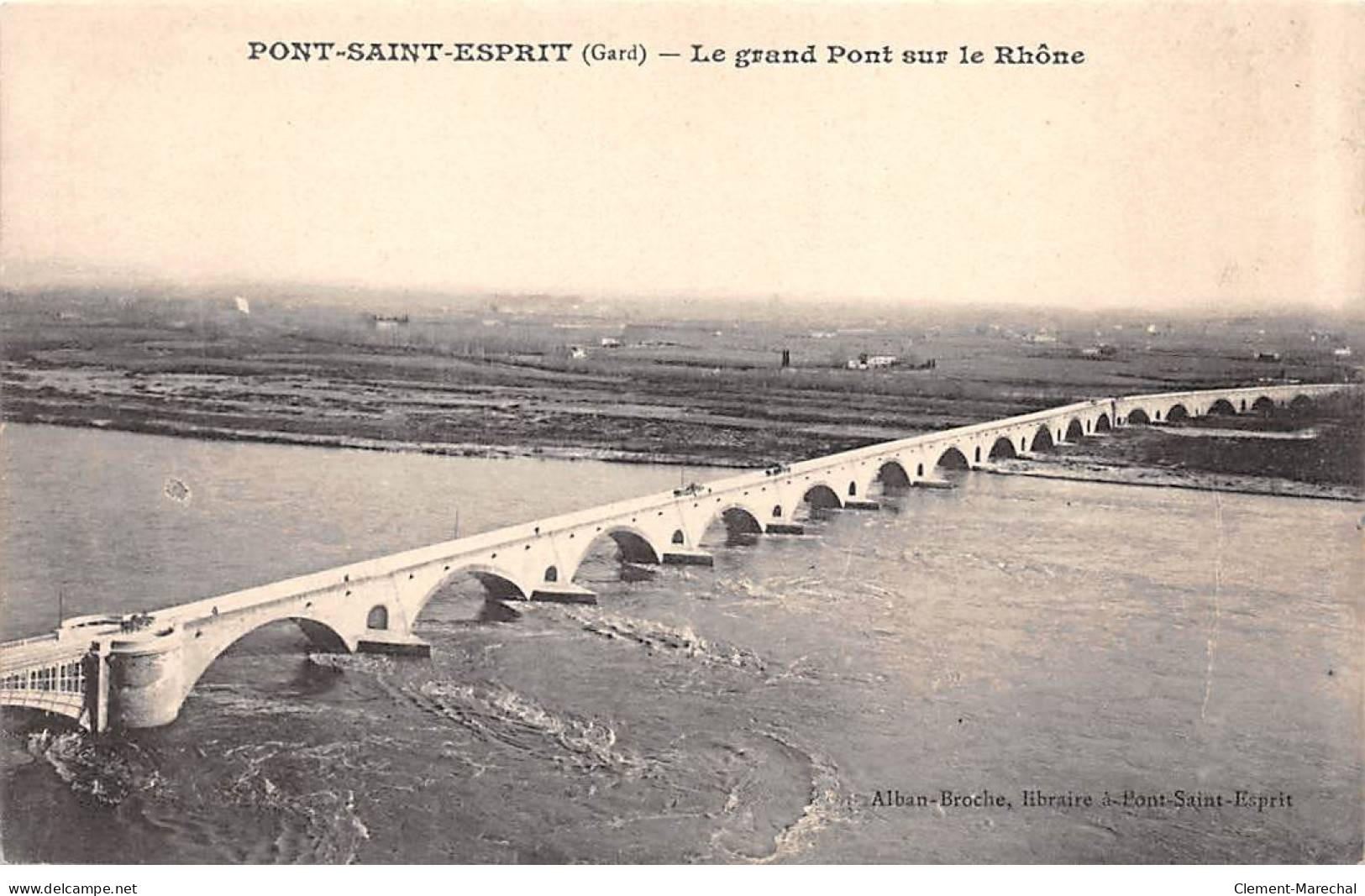 PONT SAINT ESPRIT - Le Grand Pont Sur Le Rhône - Très Bon état - Autres & Non Classés