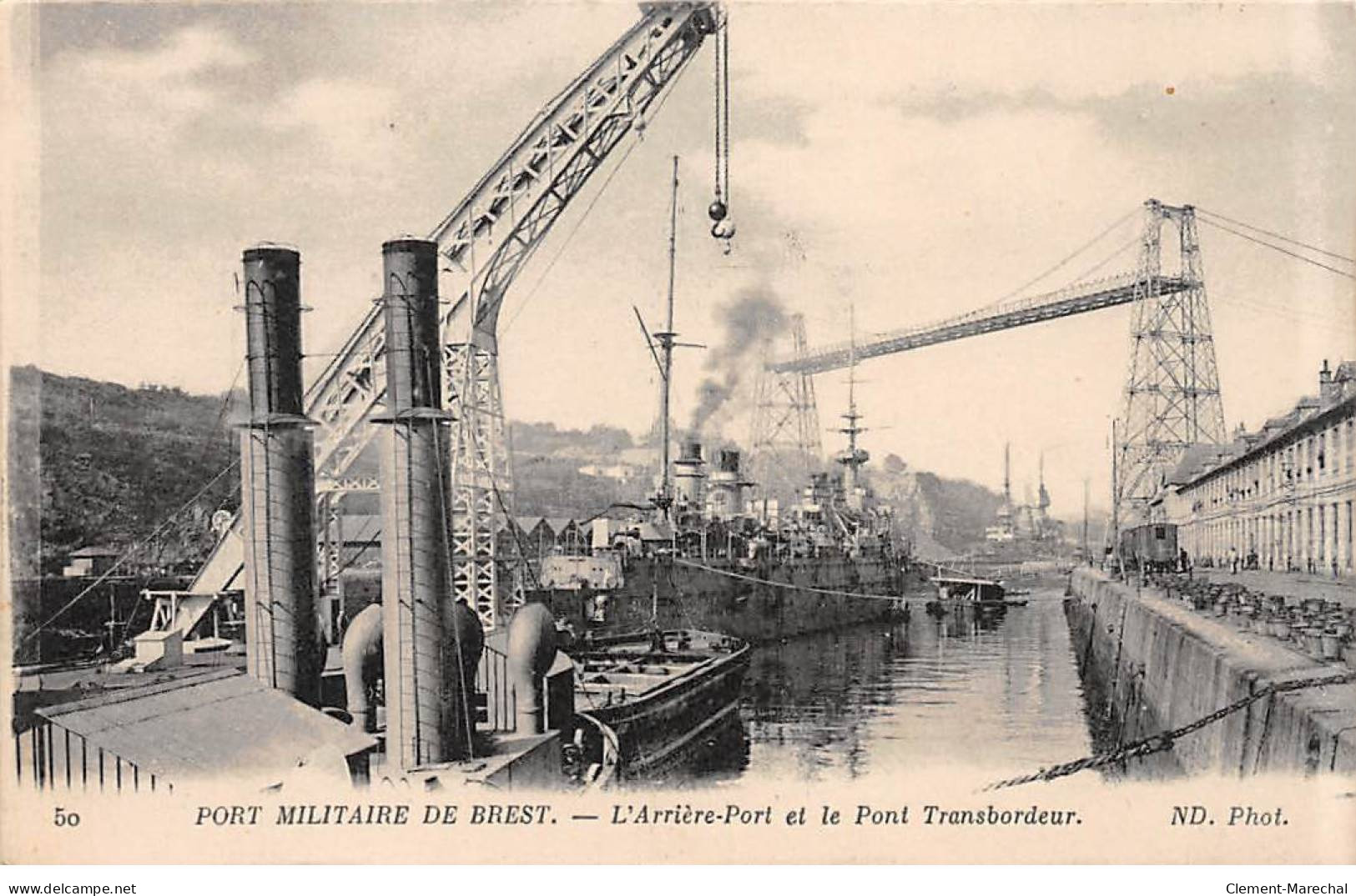 Port Militaire De BREST - L'Arrière Port Et Le Pont Transbordeur - Très Bon état - Brest