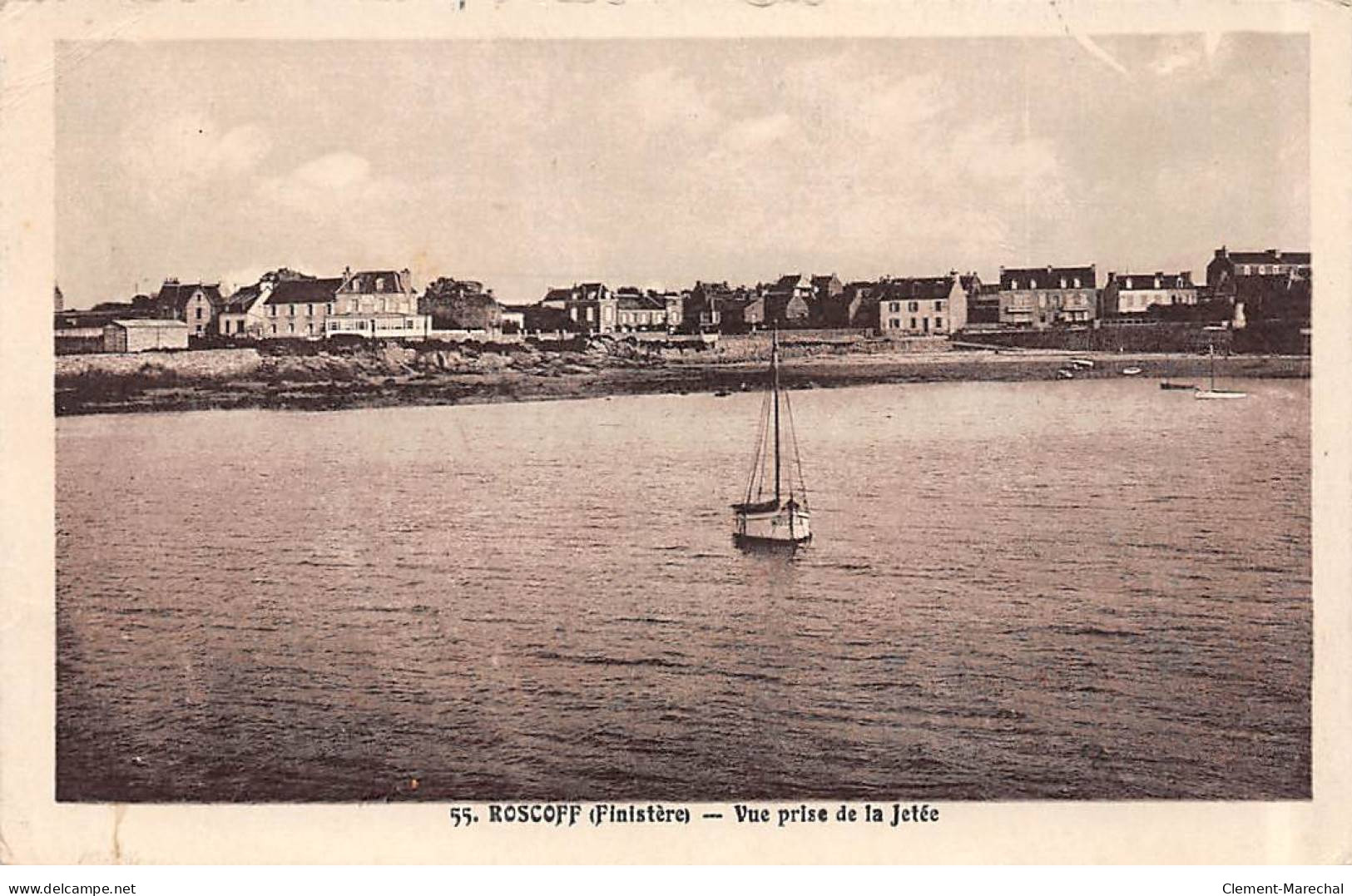 ROSCOFF - Vue Prise De La Jetée - état - Roscoff