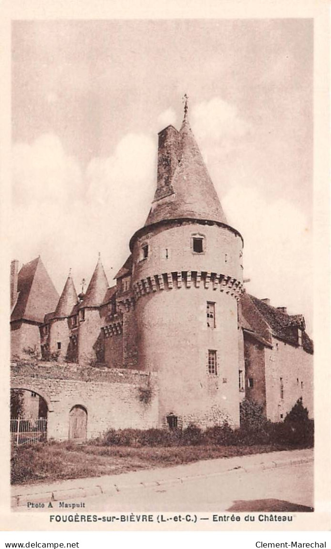 FOUGERES SUR BIEVRE - Entrée Du Château - Très Bon état - Other & Unclassified
