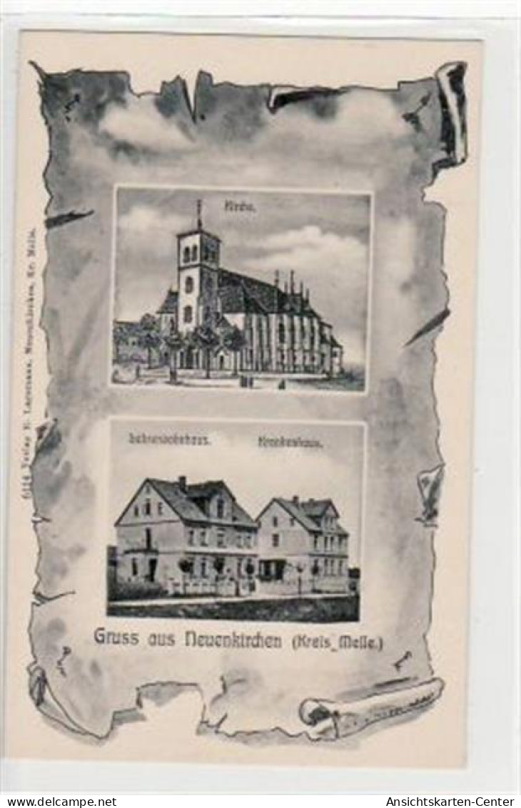 39063808 - Neuenkirchen Bei Melle, Kuenstlerkarte Mit Krankenhausm Lehrerwohnhaus U. Kirche Ungelaufen  Top Erhaltung. - Bissendorf