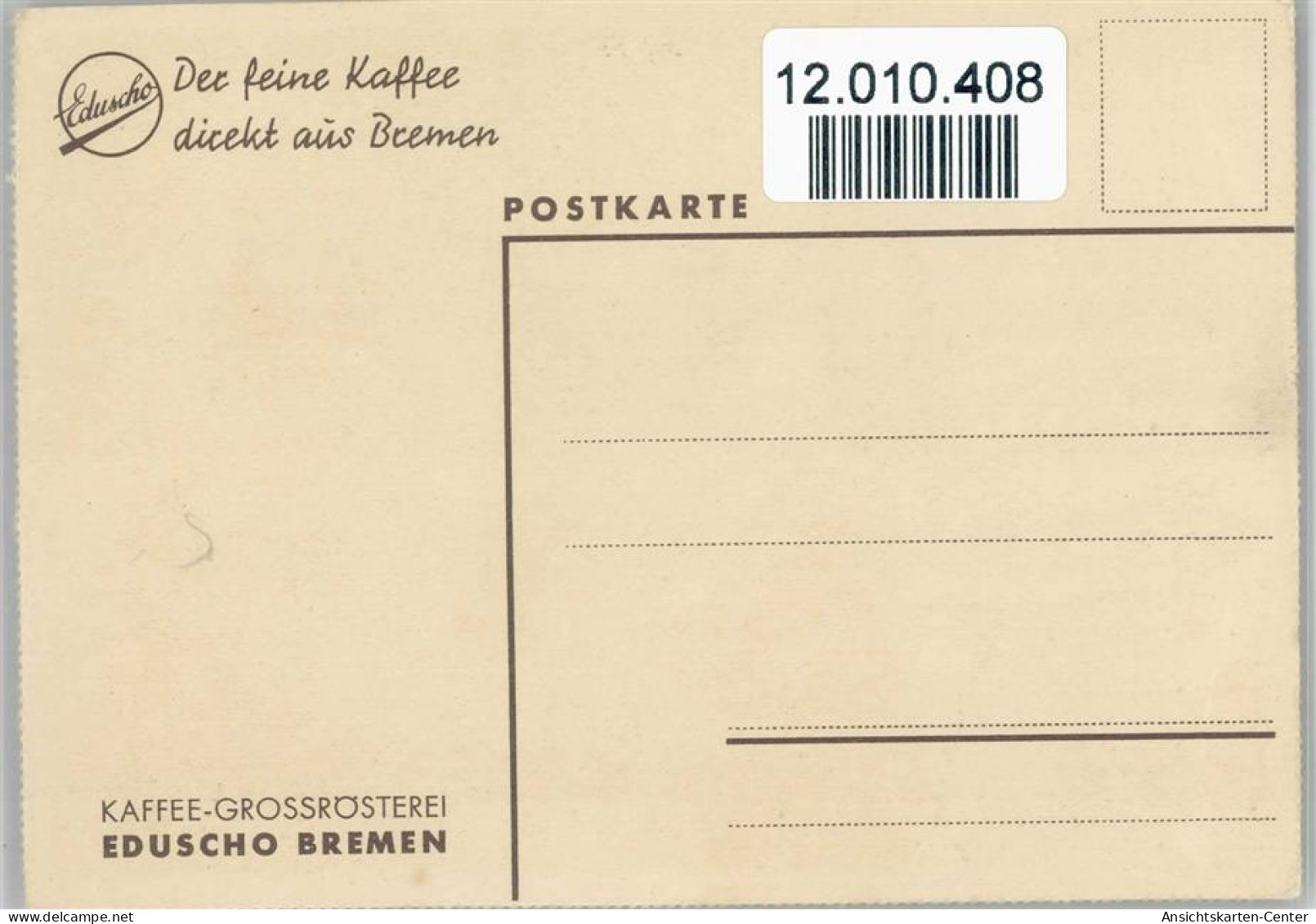 12010408 - Werbung Eduscho Kaffee - Ca 1935 - Werbepostkarten