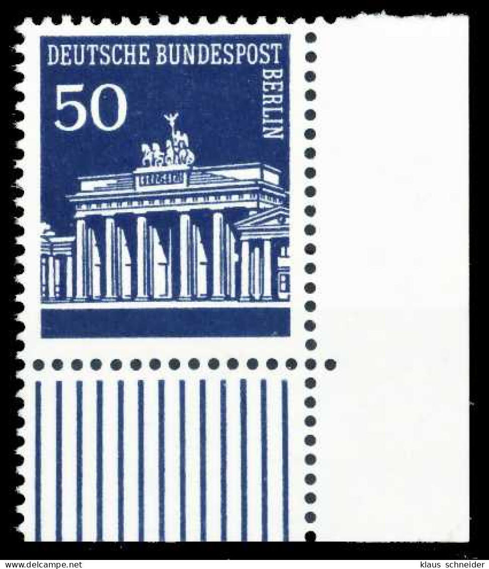 BERLIN DS BRAND. TOR Nr 289 Postfrisch ECKE-URE X60DAE2 - Unused Stamps