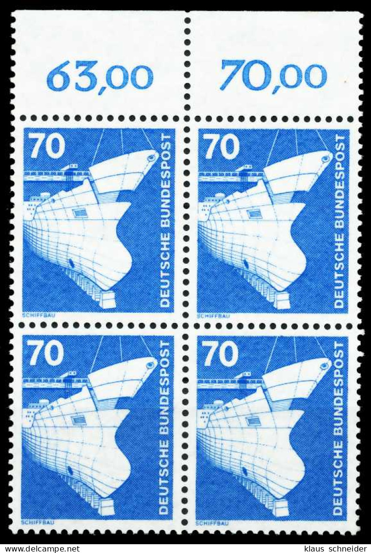 BRD DS INDUSTRIE U. TECHNIK Nr 852 Postfrisch VIERERBLO X6680FE - Unused Stamps