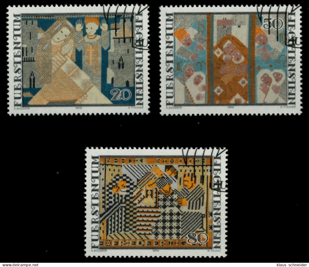 LIECHTENSTEIN 1979 Nr 738-740 Gestempelt SB4E2F2 - Used Stamps