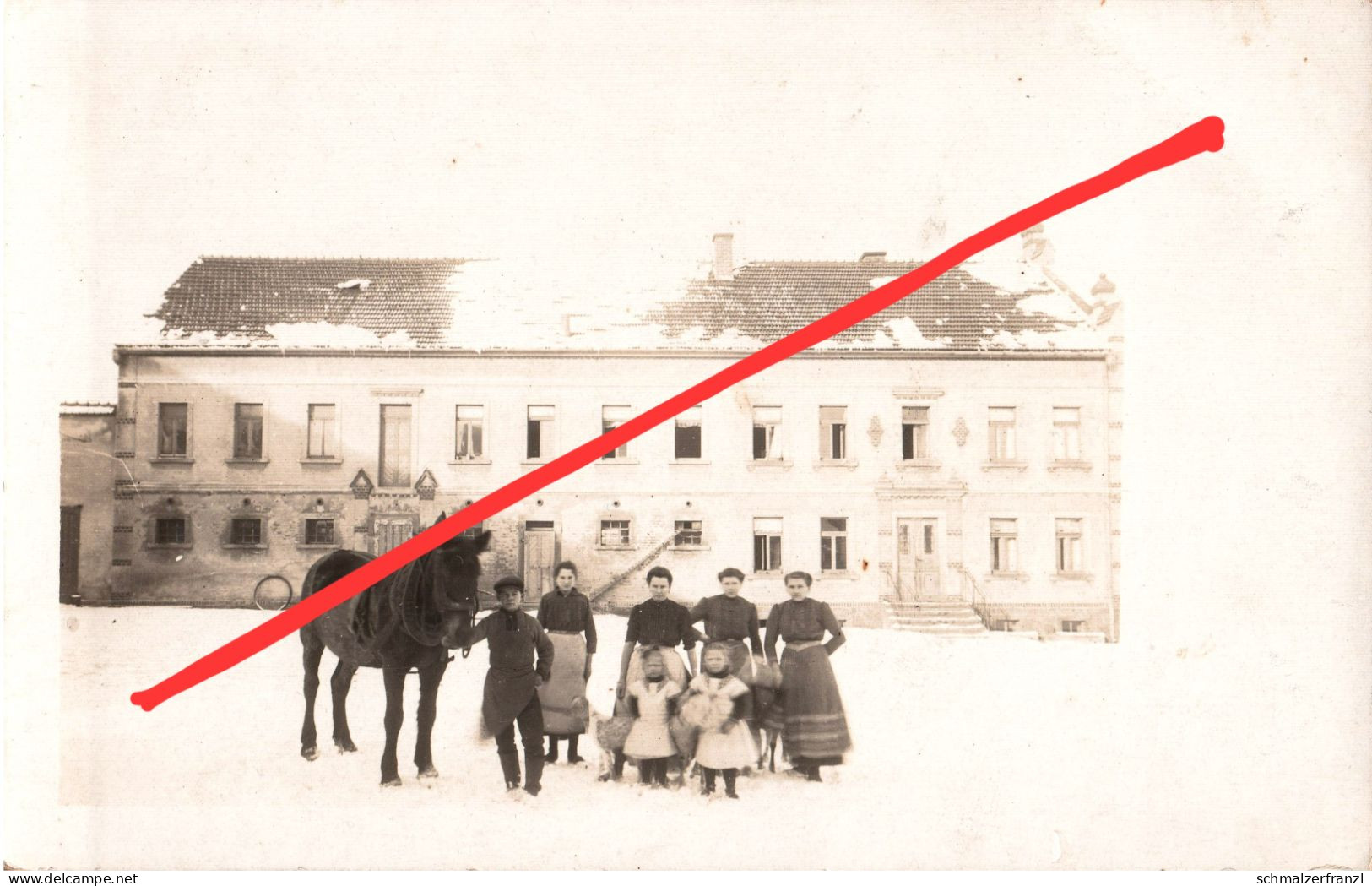 Foto AK Großerkmannsdorf Hof Gehöft Schäfer Posselt A Ullersdorf Radeberg Rossendorf Arnsdorf Dresden Weißig Bühlau - Radeberg