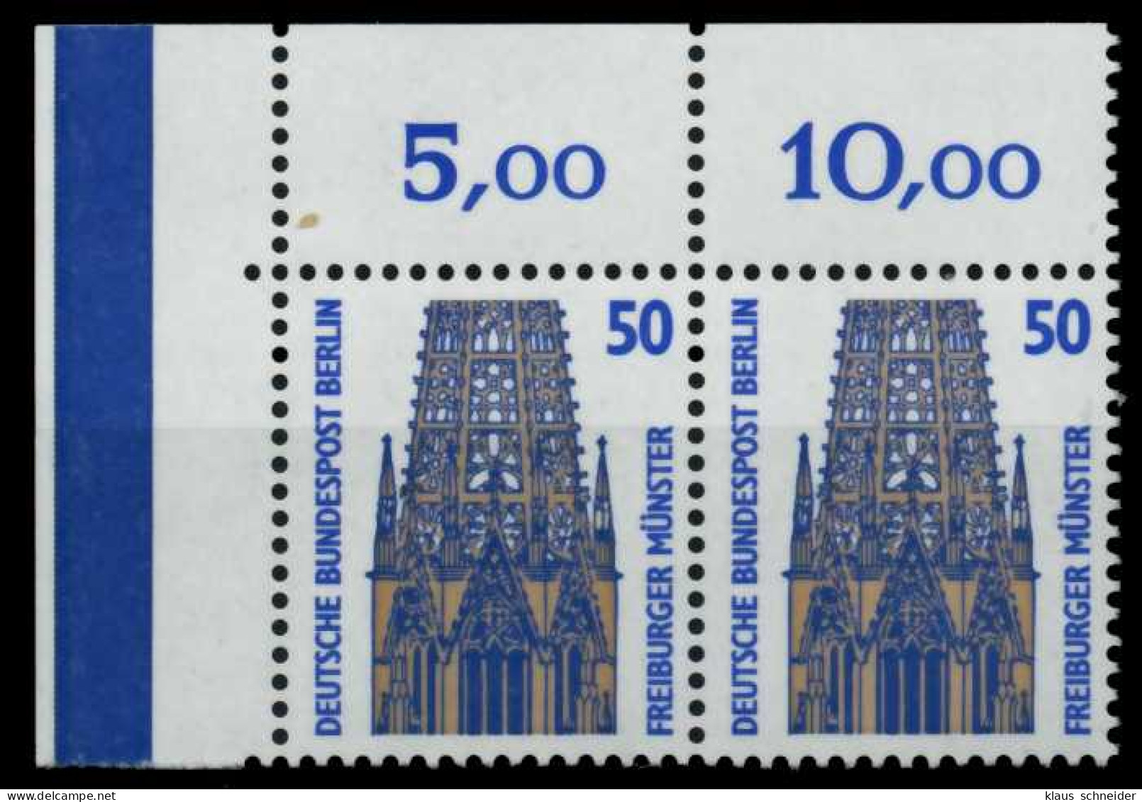 BERLIN DS SEHENSW Nr 794 Postfrisch WAAGR PAAR ECKE-OLI X702CC2 - Unused Stamps