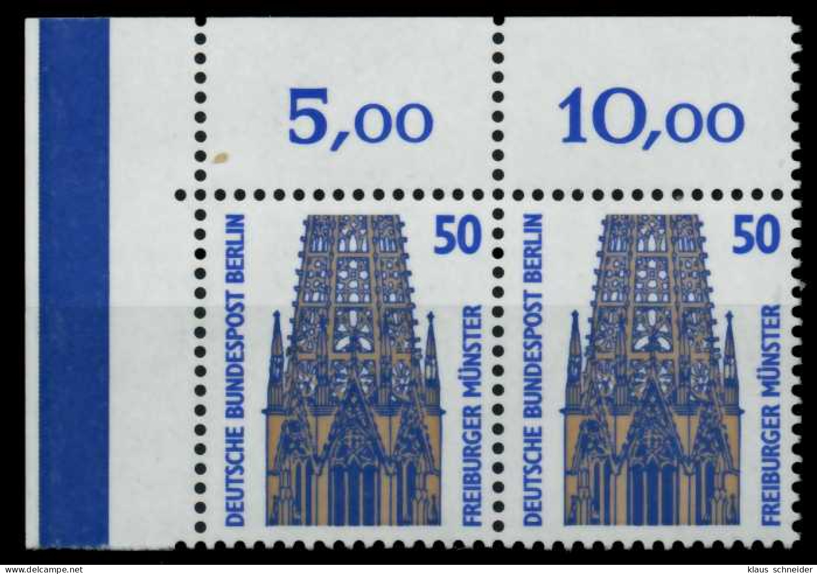 BERLIN DS SEHENSW Nr 794 Postfrisch WAAGR PAAR ECKE-OLI X702CC2 - Neufs