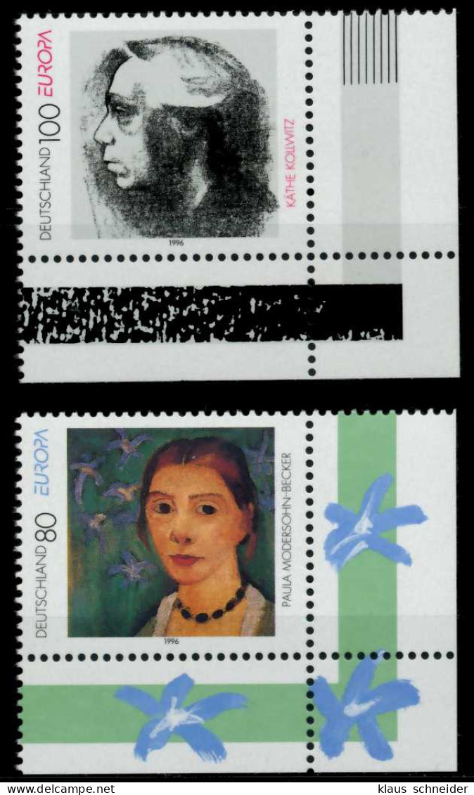 BRD BUND 1996 Nr 1854-1855 Postfrisch ECKE-URE X72CB56 - Unused Stamps