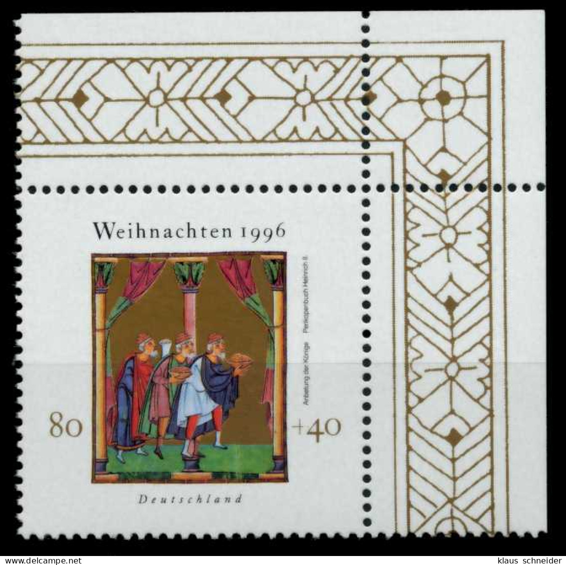 BRD 1996 Nr 1891 Postfrisch ECKE-ORE X72EB52 - Unused Stamps