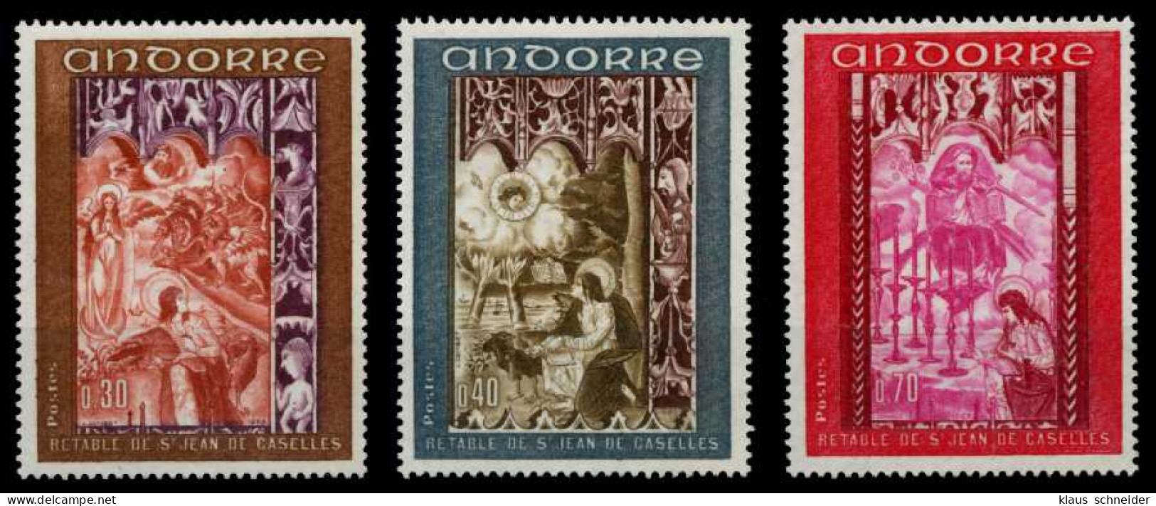 ANDORRA (FRANZ. POST) 1969 Nr 218-220 Postfrisch S009216 - Unused Stamps
