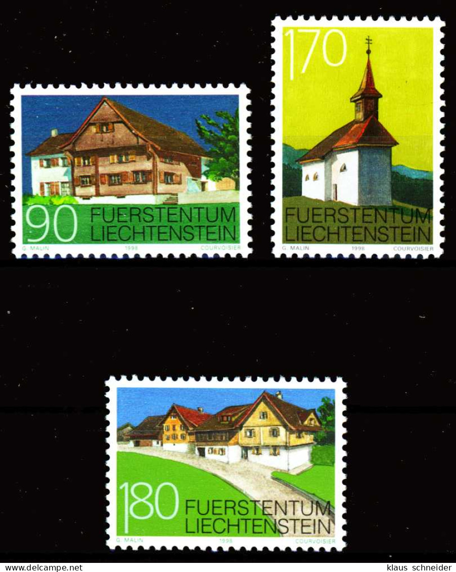 LIECHTENSTEIN 1998 Nr 1186-1188 Postfrisch S5455BE - Unused Stamps