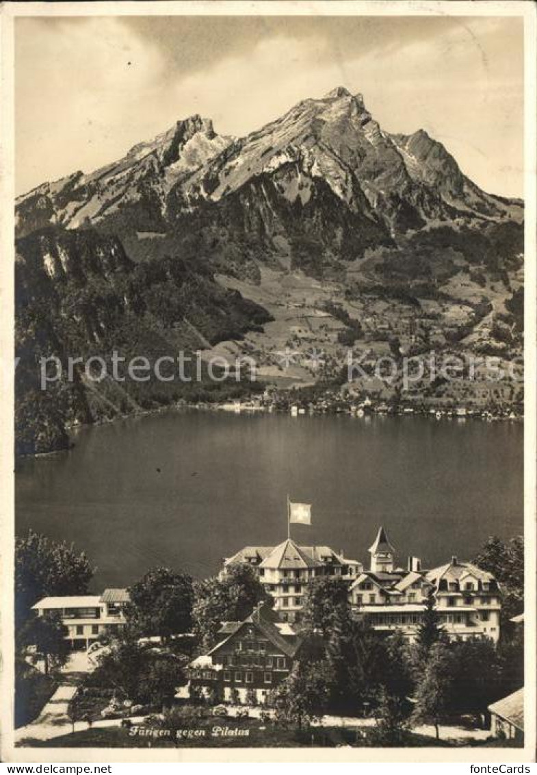 11627296 Fuerigen Am Vierwaldstaettersee Mit Pilatus Fuerigen - Otros & Sin Clasificación