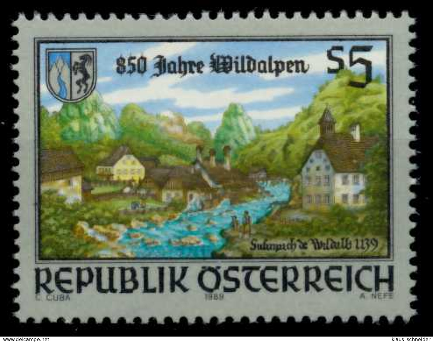 ÖSTERREICH 1989 Nr 1969 Postfrisch S597DA2 - Nuovi